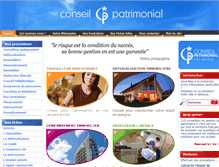 Tablet Screenshot of conseil-patrimonial.com